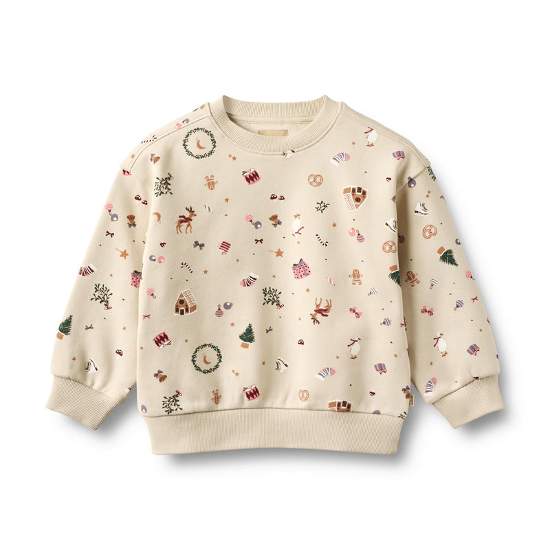 Sweat L/S Elliot - Offwhite Holiday - Enfant