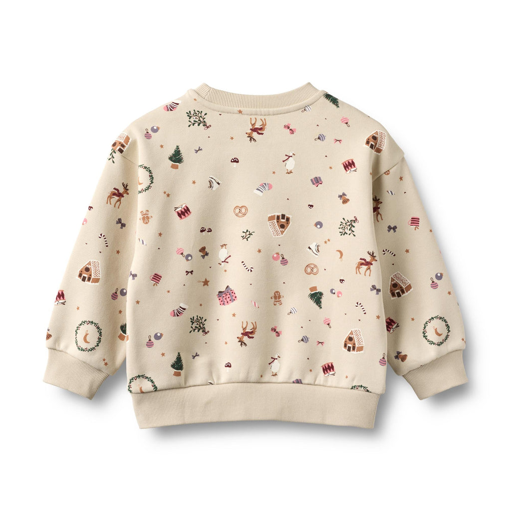 Sweat L/S Elliot - Offwhite Holiday - Enfant