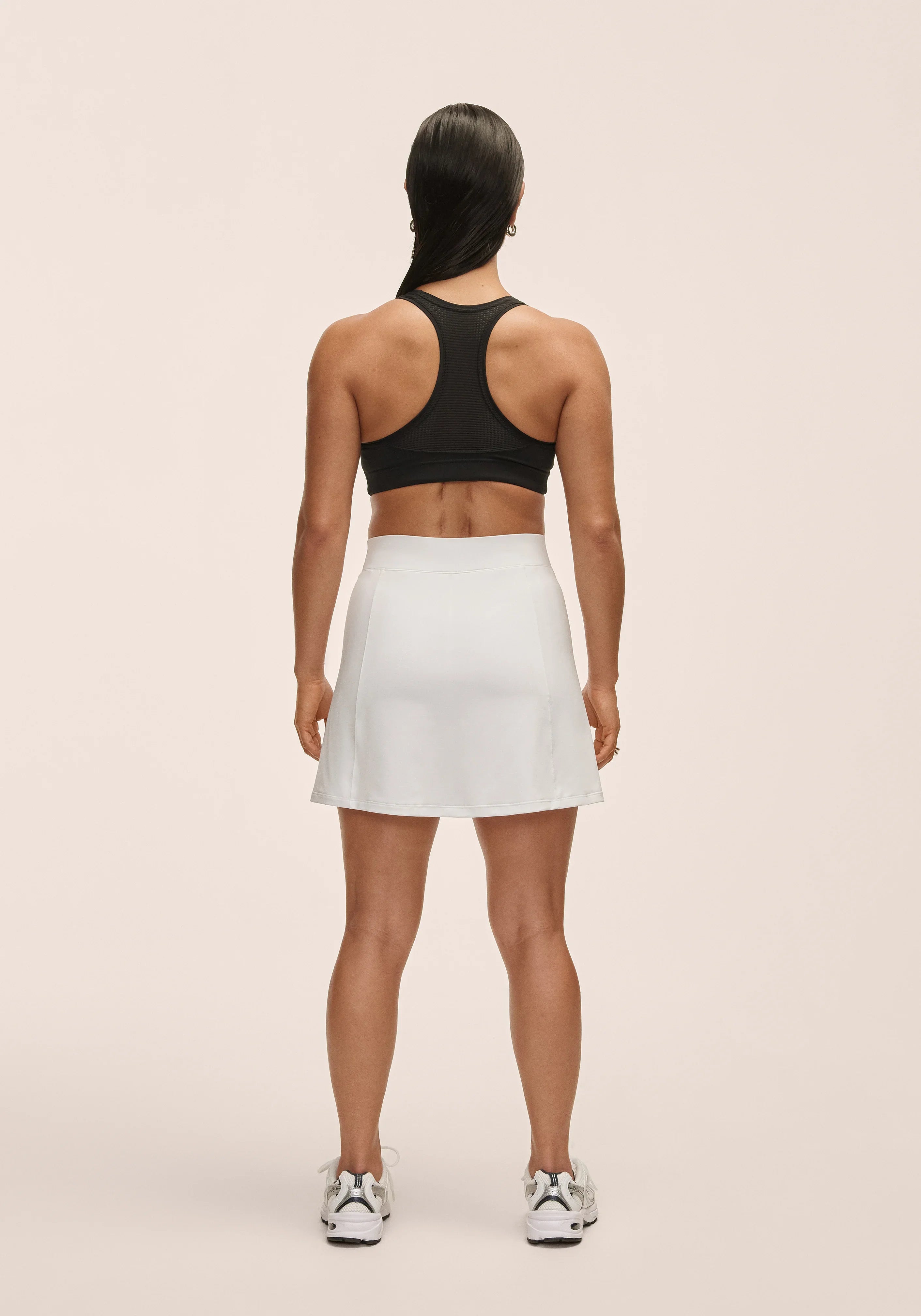 Court Slit Skirt - White