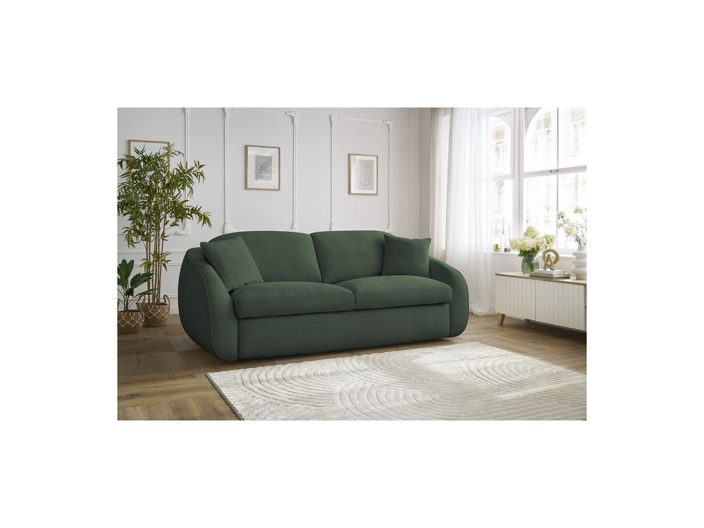 Cezanne Straight Sofa Bed with Express Opening and Smooth Fabric