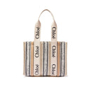 Bolso tote mediano Chloé Woody - Mujeres - Beige