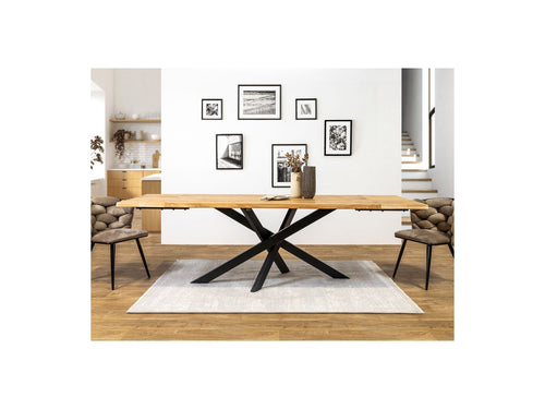 Mesa de comedor extensible Alizee - Roble macizo