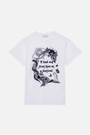 CAMISETA WELCOMEKISS DE PUNTO BLANCO