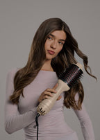 Ceramic LED Volume Styler - Volumising Brush with Dual LED Treatment - Sand