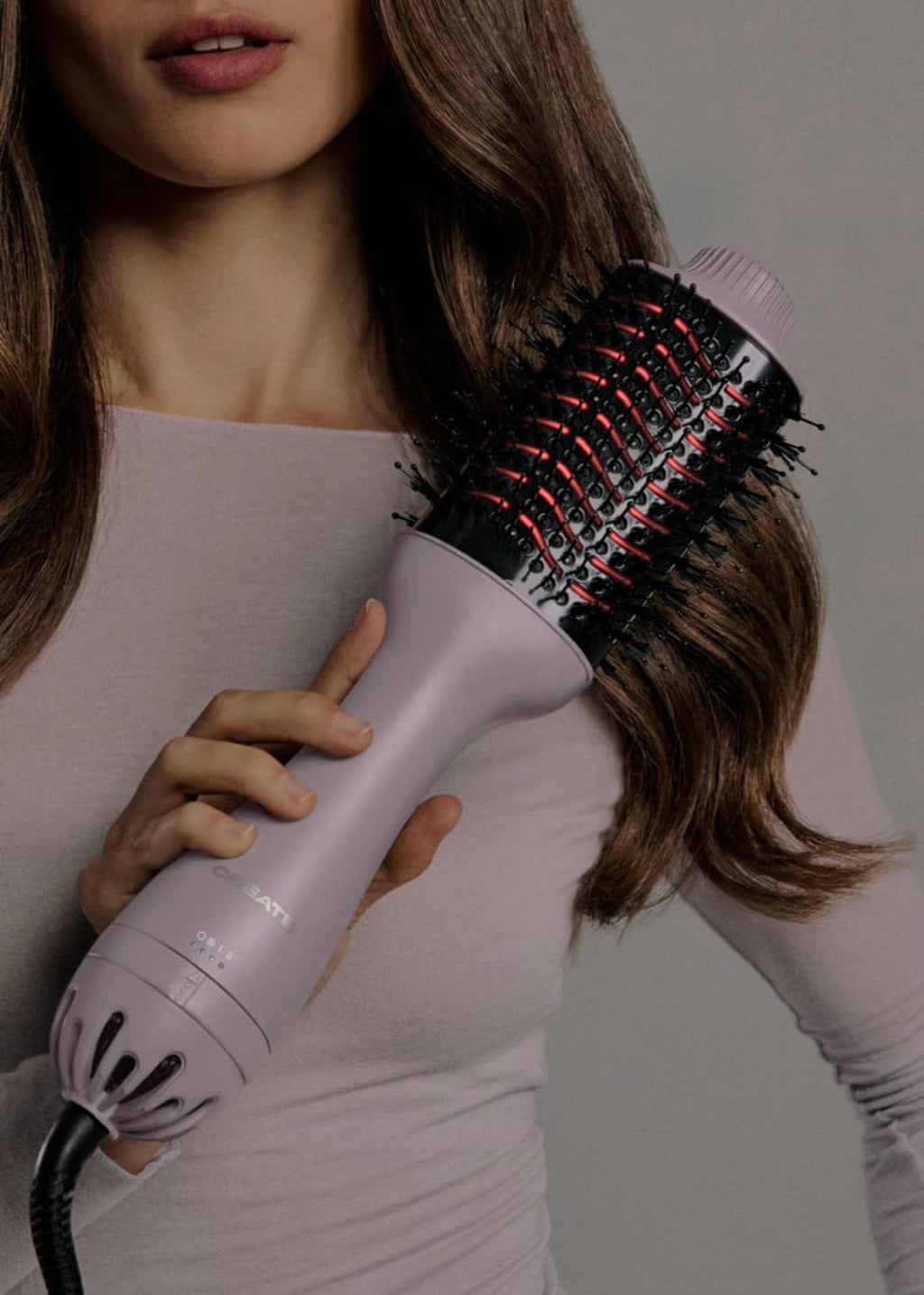 Ceramic Led Volume Styler - Cepillo Voluminizador Con Doble Tratamiento Led - Lavanda