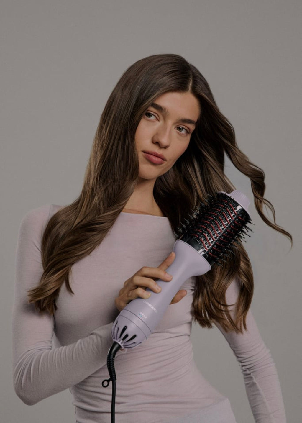 Ceramic Led Volume Styler - Cepillo Voluminizador Con Doble Tratamiento Led - Lavanda