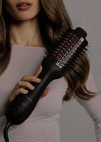 Ceramic LED Volume Styler - Volumising Brush with Dual LED Treatment - Black
