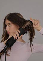 Ceramic LED Volume Styler - Volumising Brush with Dual LED Treatment - Black