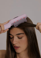 Ion Led Styler - Ionic Straightening Brush with LED Treatment - Lavender