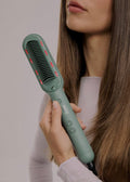 Ion Led Styler - Ionic Straightening Brush with LED Treatment - Sage