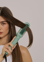 Ion Led Styler - Ionic Straightening Brush with LED Treatment - Sage