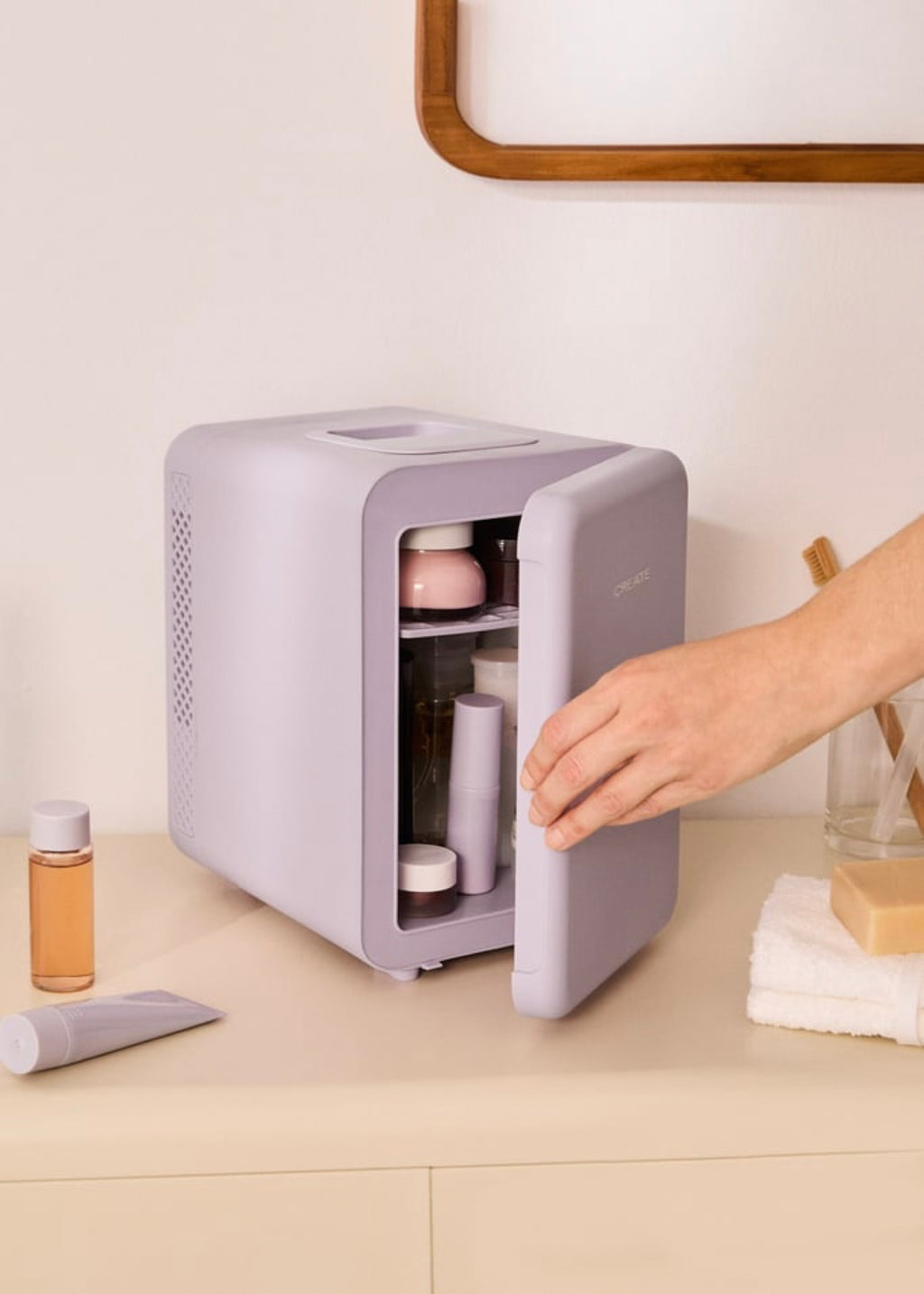 Skincare Mini Fridge - Mini Nevera Para Cosméticos 4L Con Función Frío O Calor - Lavanda