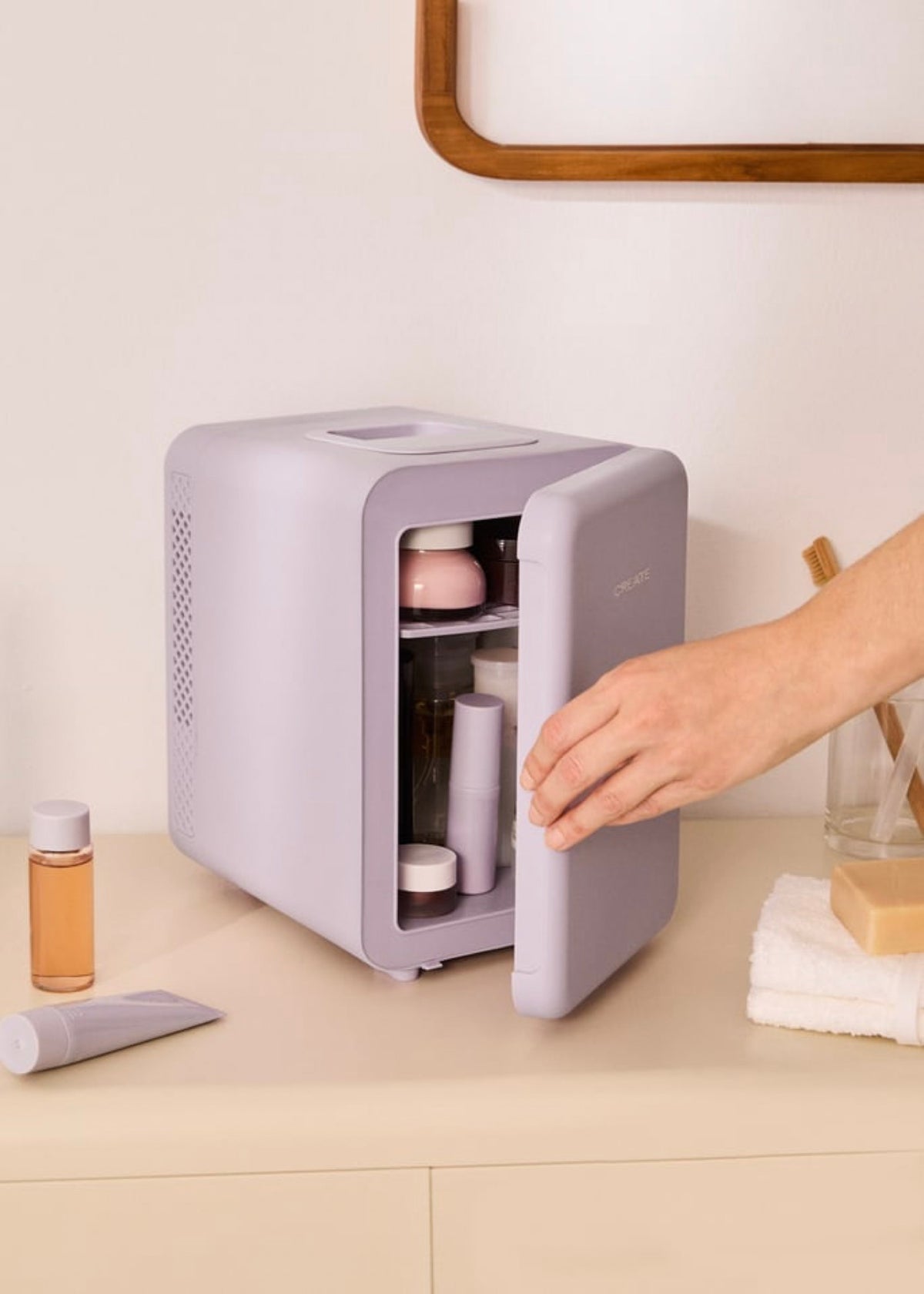 Skincare Mini Fridge - Mini Nevera Para Cosméticos 4L Con Función Frío O Calor - Lavanda