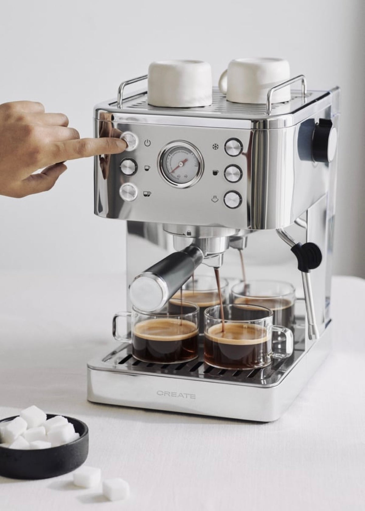 Thera Classic Cold Brew - 20-Bar Espresso Machine with Cold Coffee Function - Chrome
