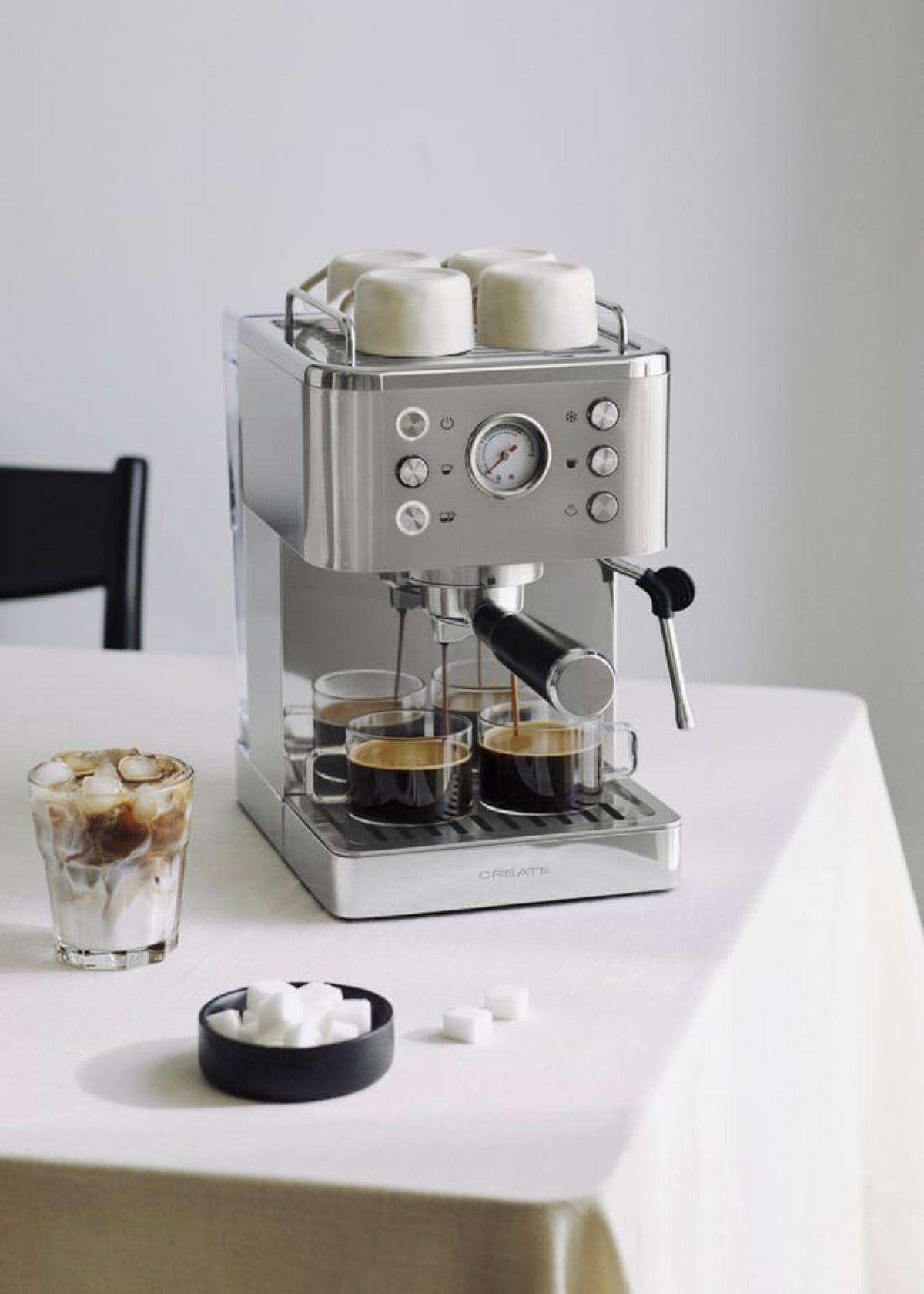 Thera Classic Cold Brew - 20-Bar Espresso Machine with Cold Coffee Function - Chrome