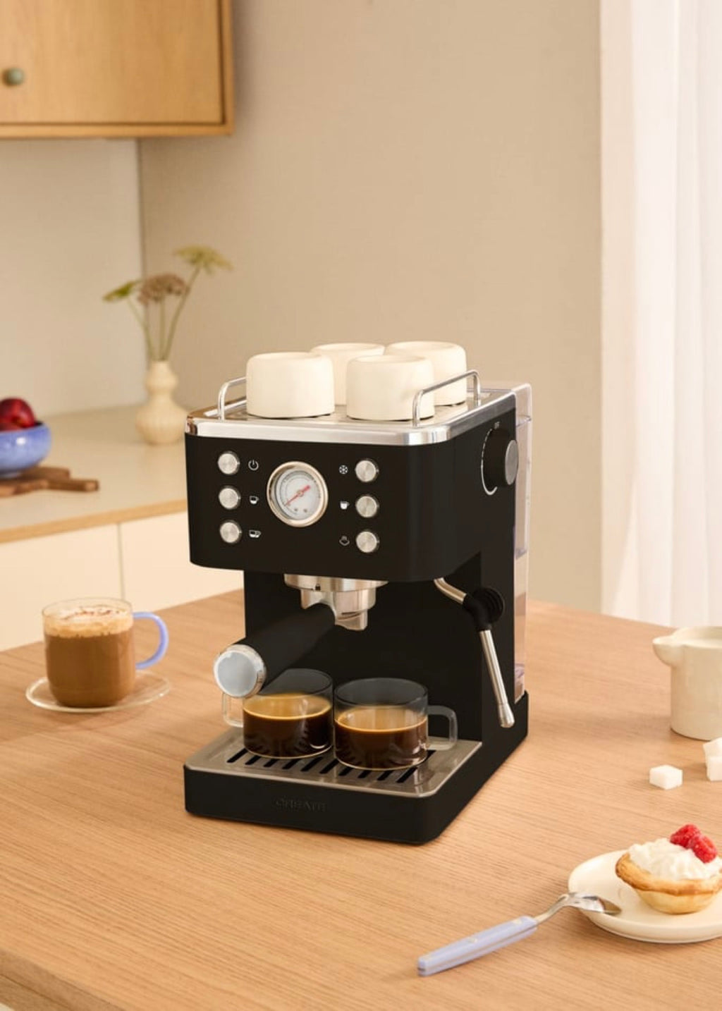 Thera Classic Cold Brew - 20-Bar Espresso Machine with Cold Coffee Function - Black