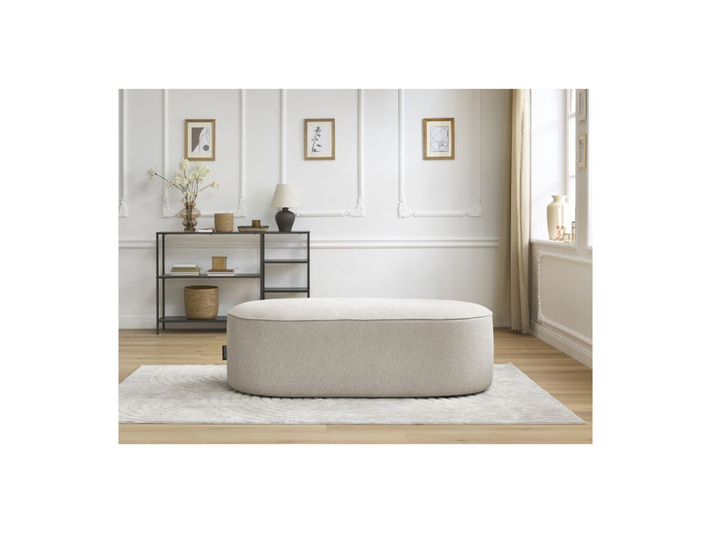 Pouf Pour Canapé Modulable - Rousseau - Tissu Chiné