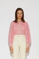 BLOUSE SONG SEERSUCKER PINK