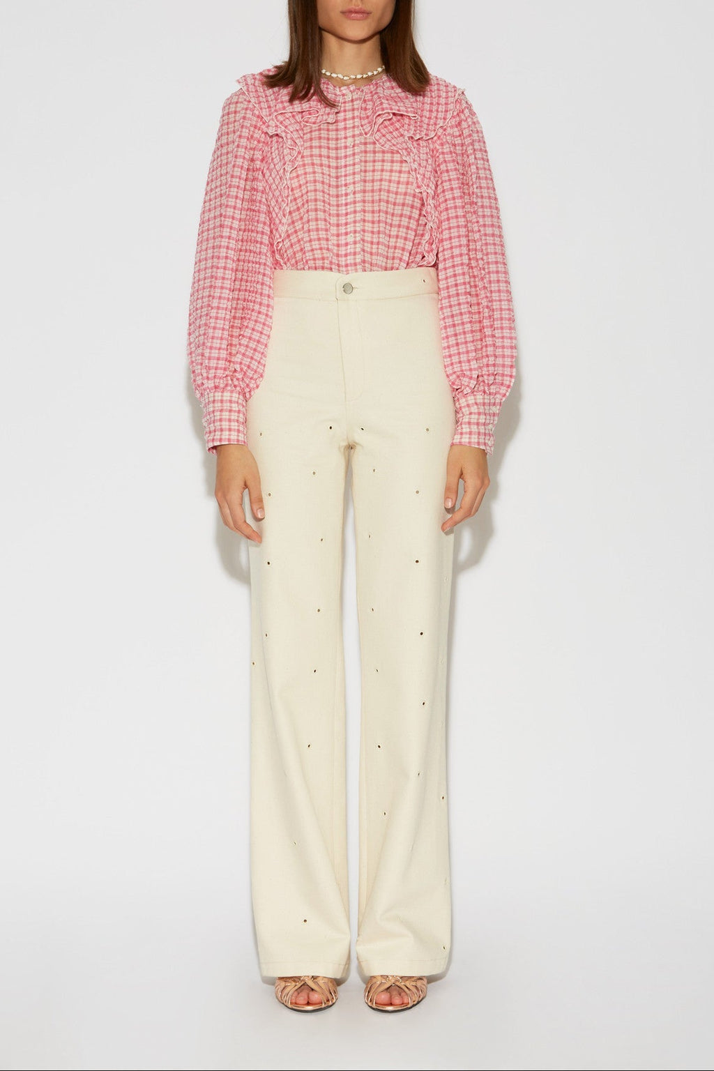 BLUSA SONG SEERSUCKER PINK