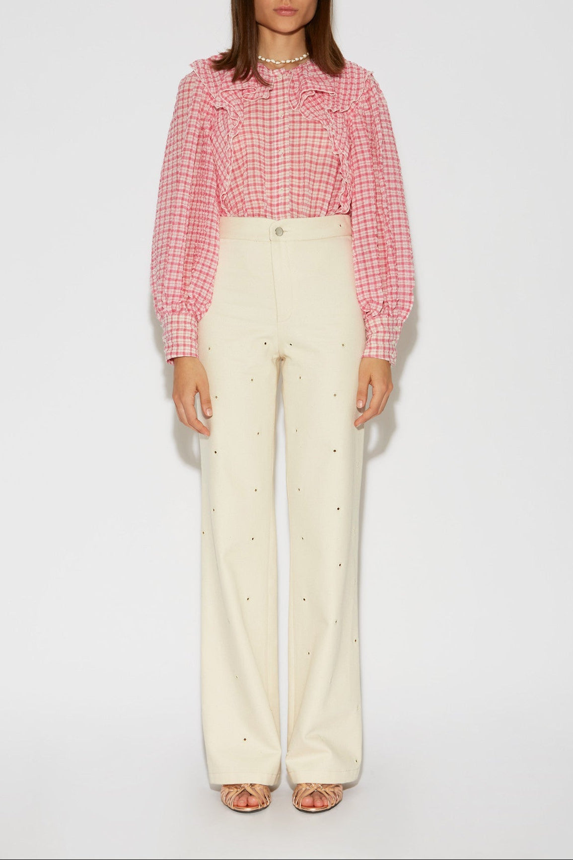 BLUSA SONG SEERSUCKER PINK