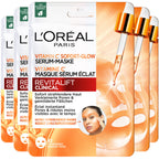 Paquete de 5 - Mascarillas en láminas - Mascarilla de suero radiante con vitamina C clínica Revitalift