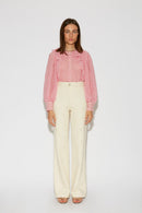 BLOUSE SONG SEERSUCKER PINK