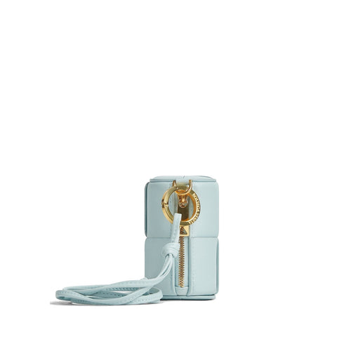 Porte-Monnaie Bottega Veneta Leather - Femme - Blue