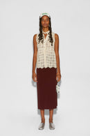 TOP TWIGGY DE CROCHET LECHE