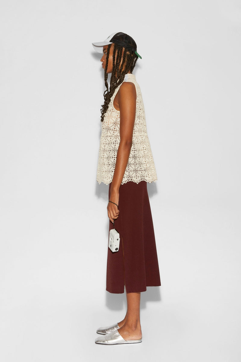 TOP TWIGGY DE CROCHET LECHE