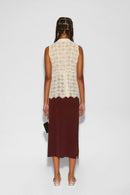 TOP TWIGGY DE CROCHET LECHE