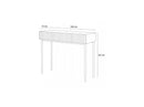 Kasha - 2 Drawer Console - Black Feet