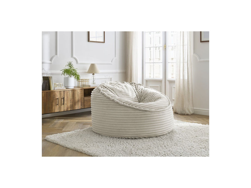 Grand Pouf Ultra Moelleux - Socrate - Velours Côtelé Doux