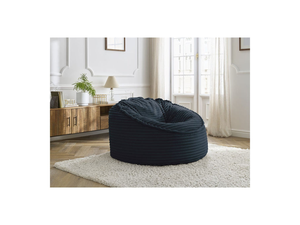Socrate - Grand Pouf Ultra Moelleux - Velours Côtelé Doux