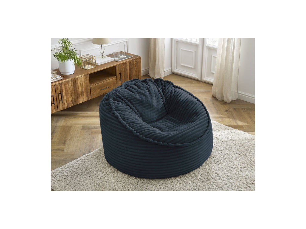 Socrate - Grand Pouf Ultra Moelleux - Velours Côtelé Doux