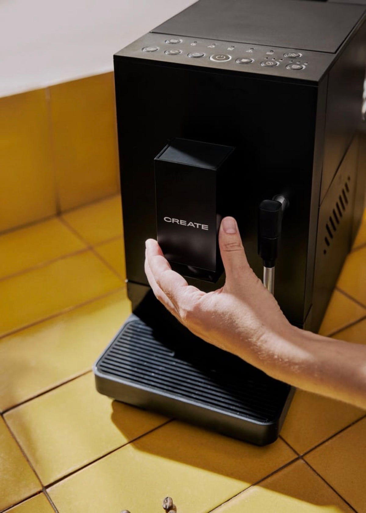 Thera Matic - Cafetera Superautomática 20 Bar Con Molinillo Y Vaporizador - Negro