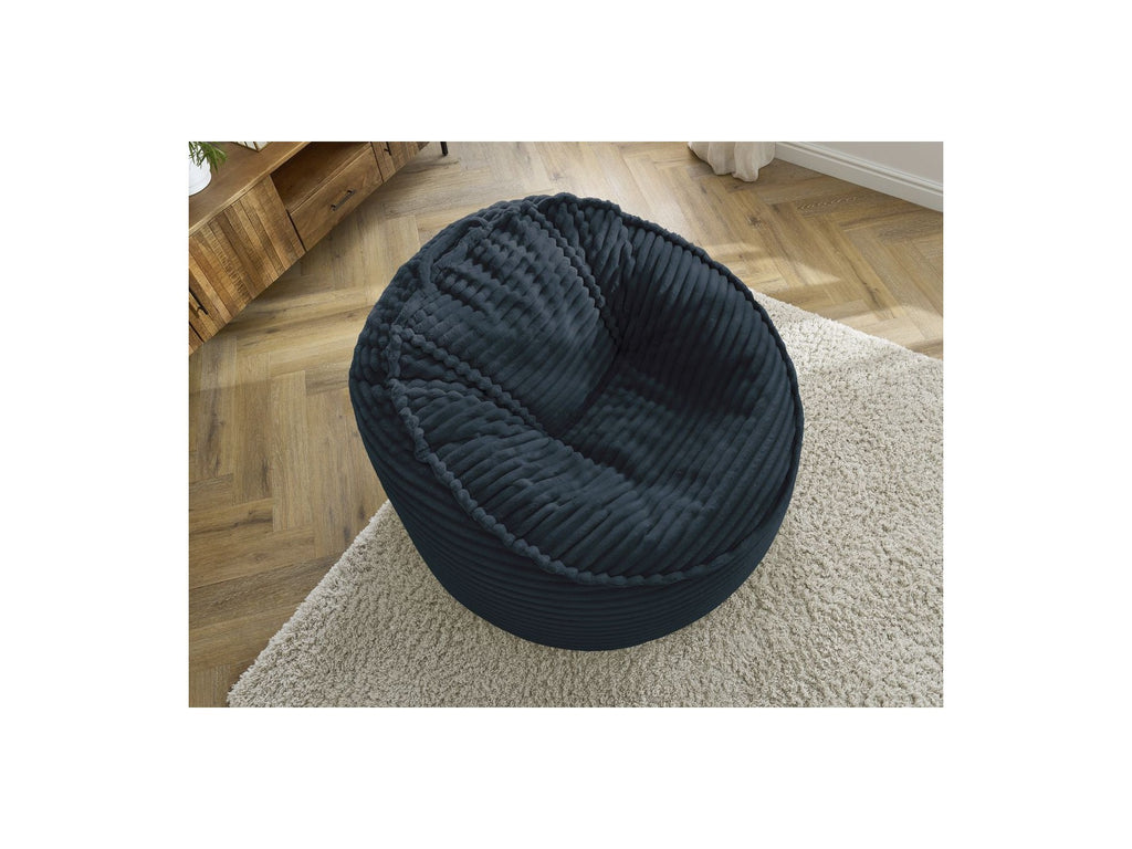 Socrate - Grand Pouf Ultra Moelleux - Velours Côtelé Doux
