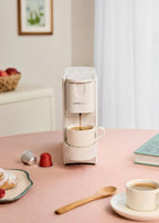 Thera Easy - 20-Bar Express Capsule Coffee Machine with Collection Container - Off-White