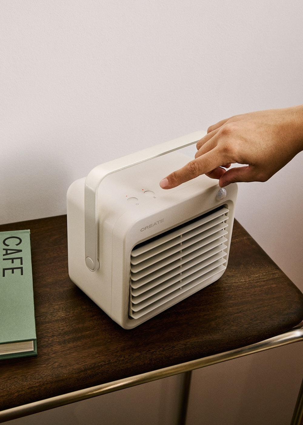 Warm Box Motion - Radiateur Soufflant Céramique 800W Avec Détecteur De Mouvement - Blanc Cassé
