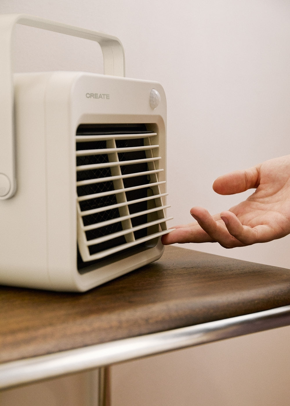 Warm Box Motion - Radiateur Soufflant Céramique 800W Avec Détecteur De Mouvement - Blanc Cassé