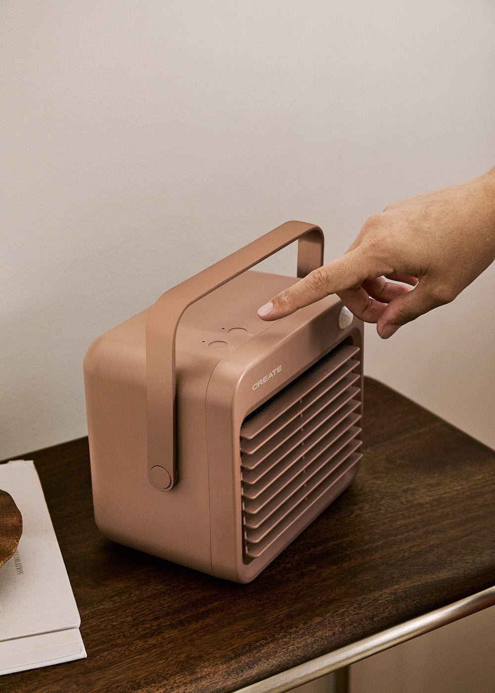 Warm Box Motion - Radiateur Soufflant Céramique 800W Avec Détecteur De Mouvement - Moka