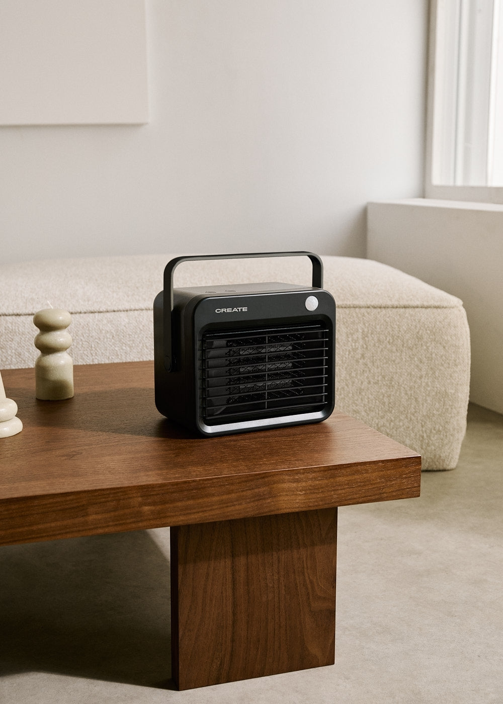 Warm Box Motion - Radiateur Soufflant Céramique 800W Avec Détecteur De Mouvement - Noir