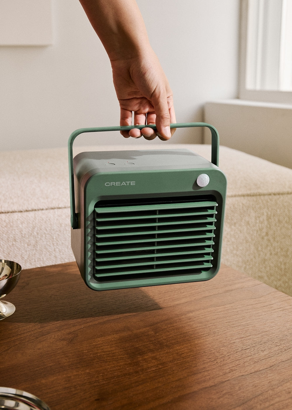 Warm Box Motion - Radiateur Soufflant Céramique 800W Avec Détecteur De Mouvement - Sauge