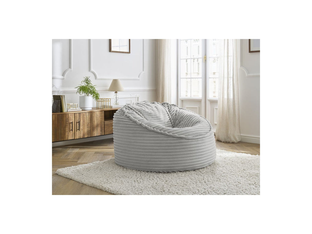 Socrate - Grand Pouf Ultra Moelleux - Velours Côtelé Doux