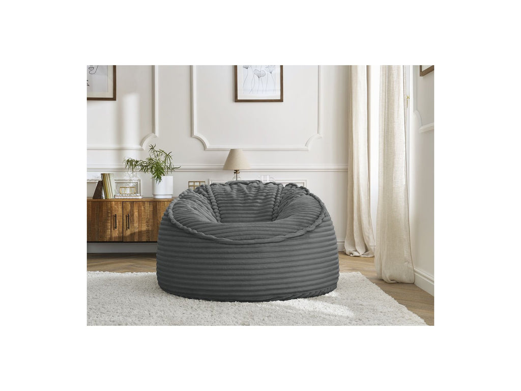 Socrate - Grand Pouf Ultra Moelleux - Velours Côtelé Doux