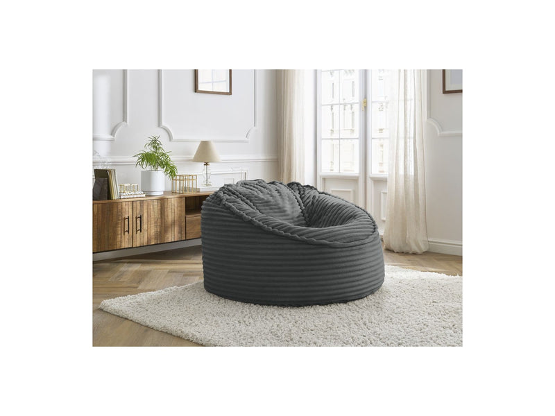 Grand Pouf Ultra Moelleux - Socrate - Velours Côtelé Doux