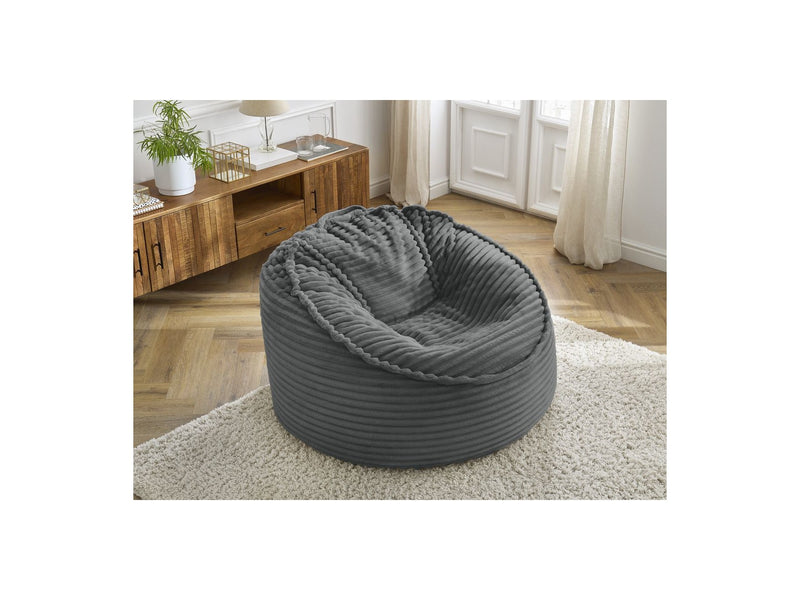 Grand Pouf Ultra Moelleux - Socrate - Velours Côtelé Doux