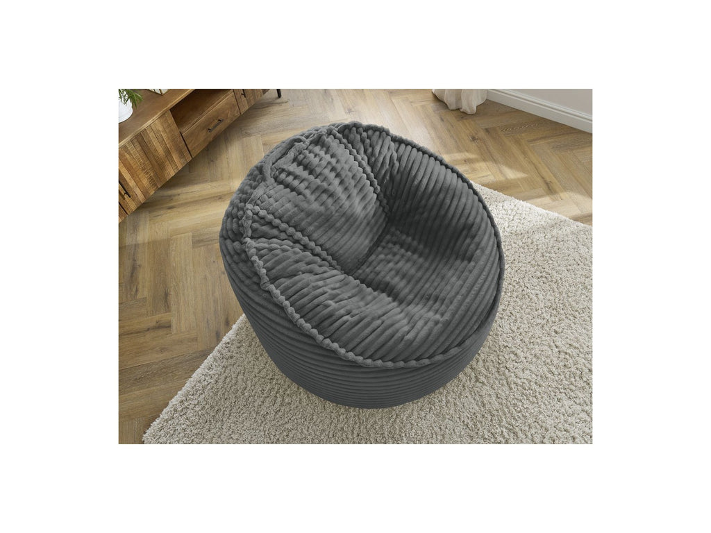 Socrate - Grand Pouf Ultra Moelleux - Velours Côtelé Doux