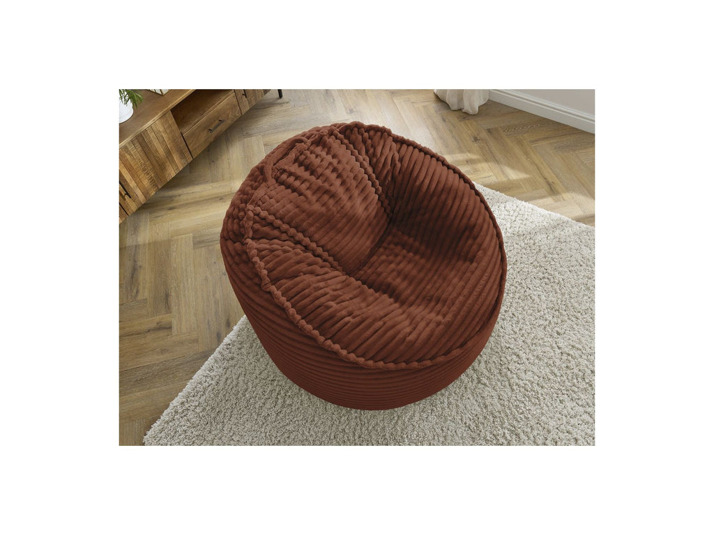 Socrate - Grand Pouf Ultra Moelleux - Velours Côtelé Doux