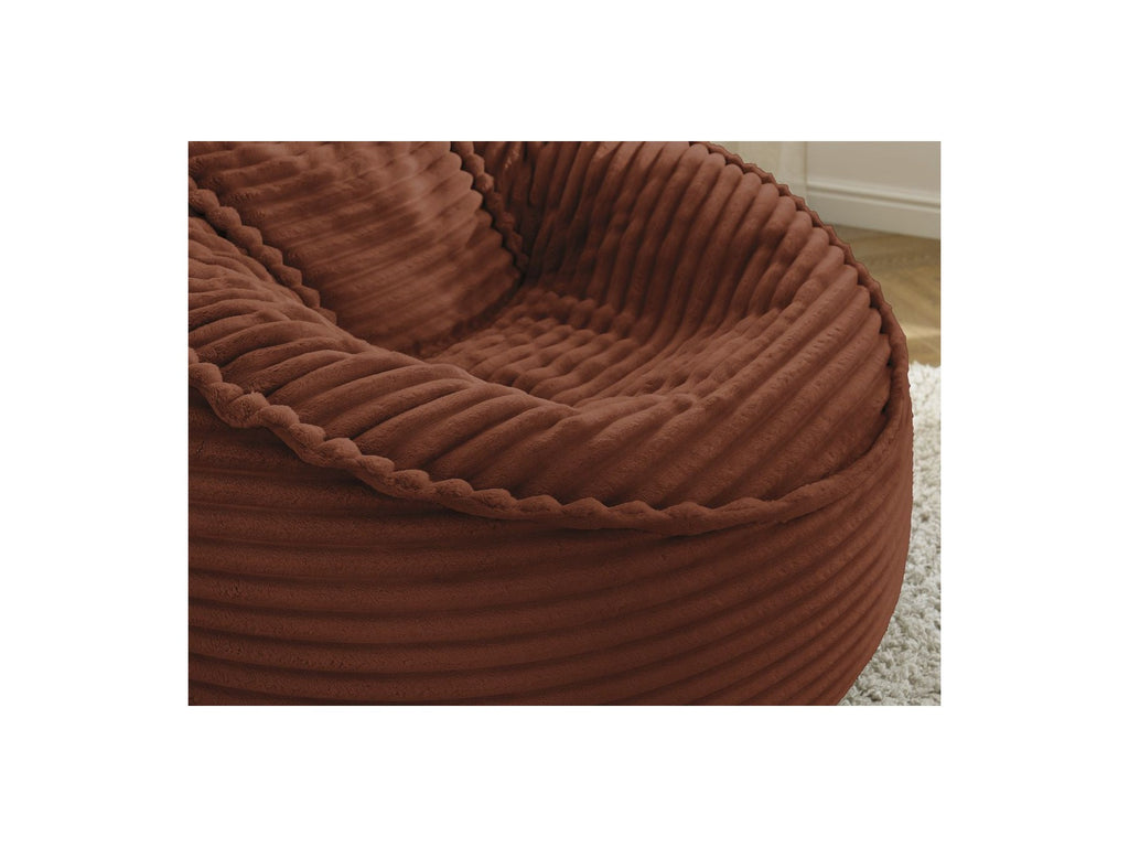 Socrate - Grand Pouf Ultra Moelleux - Velours Côtelé Doux