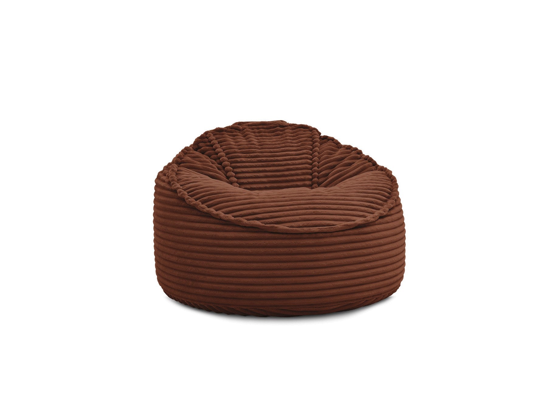 Socrate - Grand Pouf Ultra Moelleux - Velours Côtelé Doux